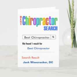 Carte De Remerciements Recherche sur les meilleurs chiropraticiens
