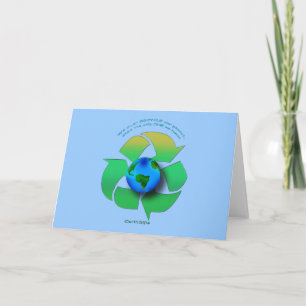 CARTE DE REMERCIEMENTS RECYCLER NOTRE PLANÈTE