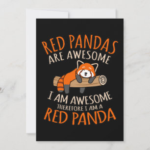 Carte De Remerciements Red Pandas Are Awesome Cute Pet Animal Panda Lover