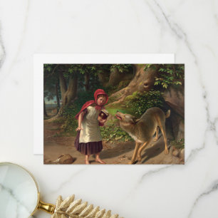Carte De Remerciements Red-Ridinghood et le loup par William Beard