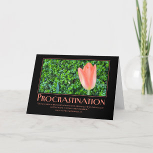 Carte De Remerciements Reframing Procrastination - Motivational