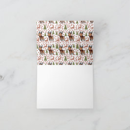 Carte De Remerciements Reindeer cute floral mug