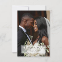 Remerciement de mariage afro-américain 2 Photo