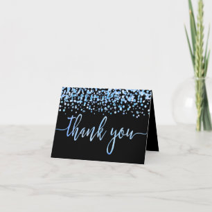 Carte De Remerciements Remerciement de mariage avec confettis aquarelle b