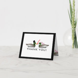 Carte De Remerciements Remerciement de mariage de chasseur de canards