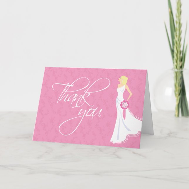 Carte De Remerciements Remerciement de Mariage Élégance Moderne (Devant)