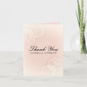 Carte De Remerciements Remerciement de mariage floral au chrysanthème ros