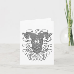 Carte De Remerciements Remerciement de mariage Renaissance Lion Rampant