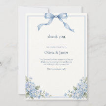 Remerciement de mariage Something Blue