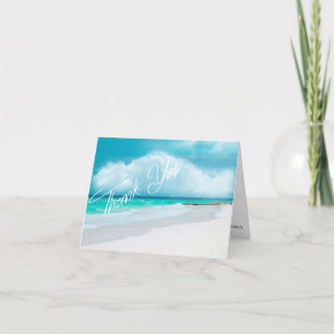 Carte De Remerciements Remerciement de mariage sur la plage