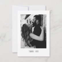 Remerciement de photo de mariage à typographie min
