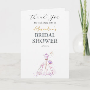 Carte De Remerciements Remerciement de robe de mariée personnalisé pour u