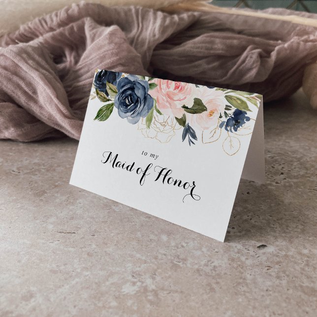 Carte De Remerciements Remerciement élégant de fête de mariage floral d'h (Créateur téléchargé)