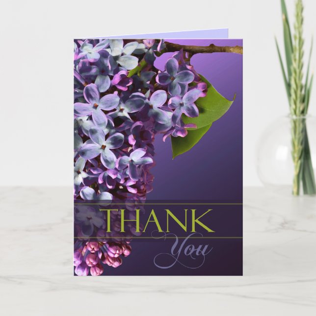 Carte De Remerciements Remerciement Fleurs Florales Vides (Devant)