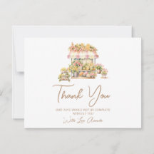 Remerciement pour Baby Shower de mariage Love In B