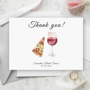Carte De Remerciements Remerciement pour Baby Shower de mariage Watercolo