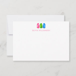 Carte De Remerciements Remerciement pour Baby Shower Popsicle