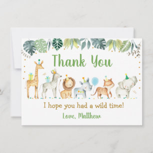 Carte De Remerciements Remerciement pour l'anniversaire de l'animal de sa