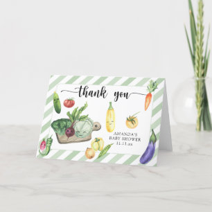 Carte De Remerciements Remerciement pour une baby shower de produits loca