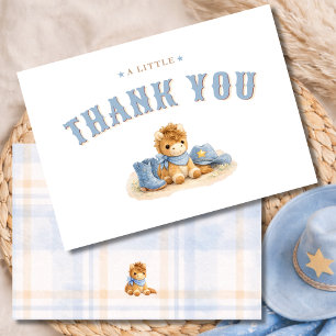 Carte De Remerciements Remerciement pour une Baby Shower pour un Petit Ga