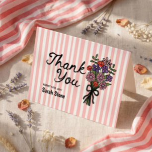 Carte De Remerciements Remerciement pour une fête de mariage