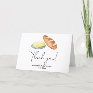 Carte De Remerciements Remerciement pour une fête de mariage Butter Toget