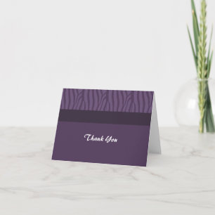 Carte De Remerciements Remerciement Violet Élégant