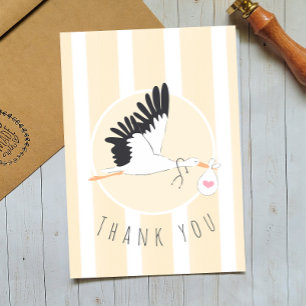 Carte De Remerciements Remerciements Carte bébé Stork pour IVF Doctor