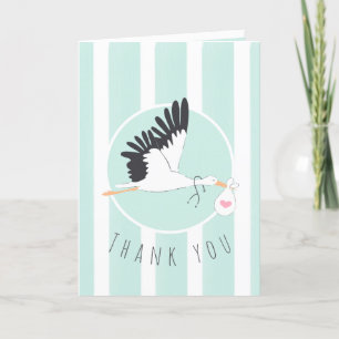Carte De Remerciements Remerciements Carte bébé Stork pour IVF Doctor