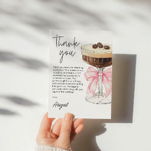 Carte De Remerciements Remerciements de Baby Shower pour l'Espresso Marti