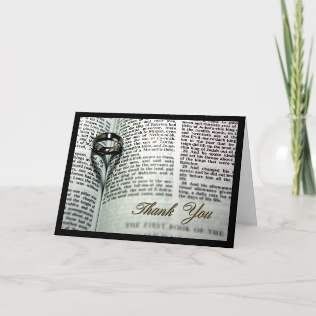 Carte De Remerciements Remerciements de mariage (Devant)