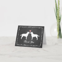 Remerciements de mariage pour Retrievers du Labrad