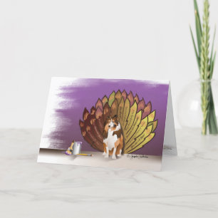 Carte De Remerciements Remerciements Gratuit Sheltie Turquie Feathies