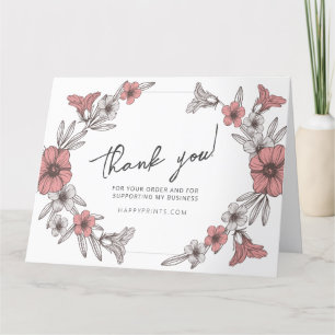 Carte De Remerciements Remerciements Modifiables pour votre entreprise d'