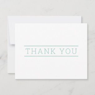 Carte De Remerciements REMERCIEMENTS PHOTO type simple moderne pastel ver