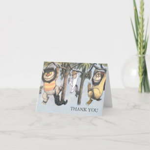 Carte De Remerciements Remerciements pour Baby Shower Where the Wild Thin