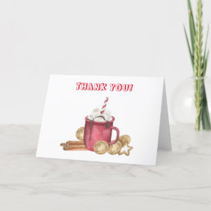 Carte De Remerciements Remerciements pour la baby shower Cookies et cacao