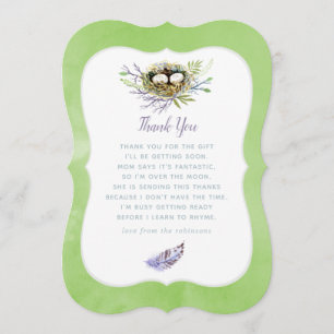 Carte De Remerciements Remerciements pour la Baby Shower des jumeaux avec
