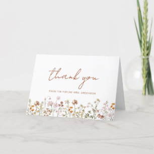 Carte De Remerciements Remerciements pour la fête de mariage aux fleurs s