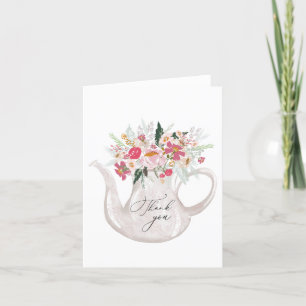 Carte De Remerciements Remerciements pour la fête du thé dans le jardin