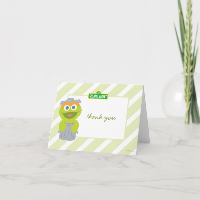 Carte De Remerciements Remerciements pour l'anniversaire de bébé Oscar le (Devant)
