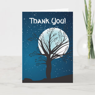 Carte De Remerciements Remerciements pour le Mariage sous la Pleine Lune 