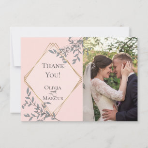 Carte De Remerciements Remerciements pour les photos de mariage     Fleur