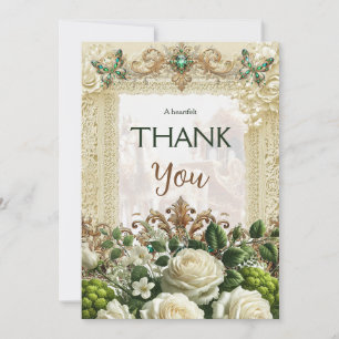Carte De Remerciements Remerciements Sincères – Enchanted Lace & Carriage