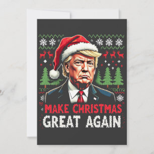 Carte De Remerciements Rendre Noël super à nouveau moche Noël Sweat Trump