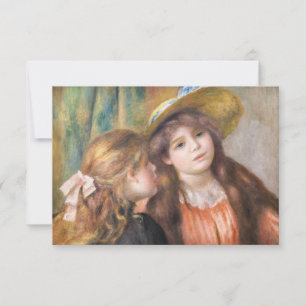 Carte De Remerciements Renoir - Portrait de deux petites filles