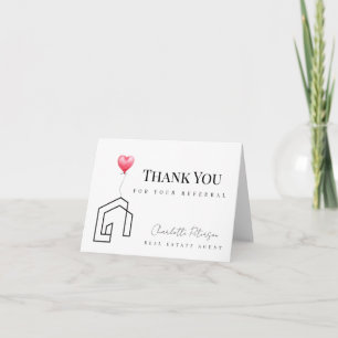 Carte De Remerciements Renvoi de courtier immobilier 