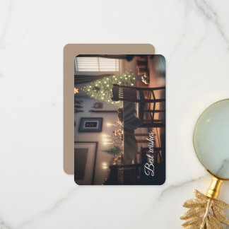 Carte De Remerciements repas de noël