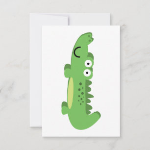 Carte De Remerciements Reptile alligator