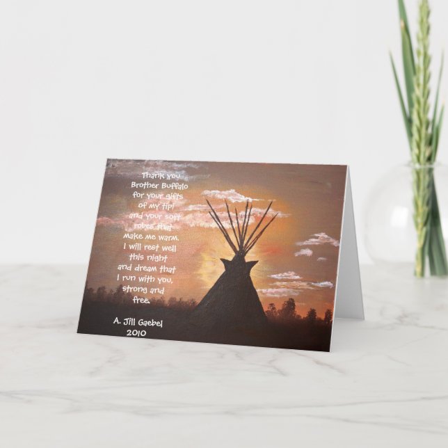 Carte De Remerciements Respite du soir (Devant)